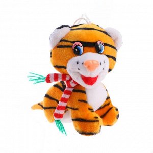 Мягкая игрушка «Тигрёнок в шарфе» на присоске, цвет МИКС