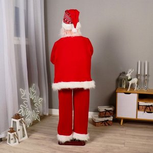 Дед Мороз "Музыкант" двигается музыка, 160 см