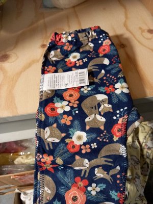 Ползунки детские с начесом на резинке Лисы