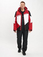 Горнолыжный костюм мужской красного цвета 077016Kr