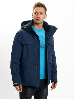 Горнолыжная куртка мужская MTFORCE темно-синего цвета 2088TS