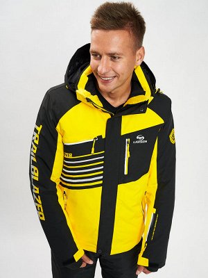 Горнолыжная куртка мужская желтого цвета 77012J