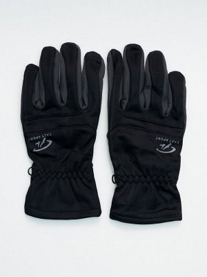 Перчатки спортивные мужские черного цвета 605Ch