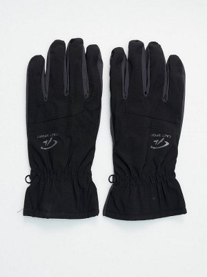 Горнолыжные перчатки мужские темно-серого цвета 607TC