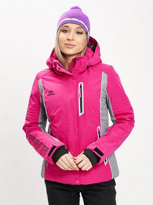 Горнолыжная куртка женская розового цвета 77034R