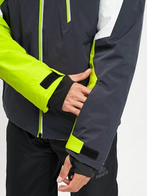 Горнолыжная куртка мужская зеленого цвета 77019Z