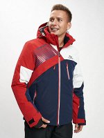 Горнолыжная куртка мужская красного цвета 77019Kr