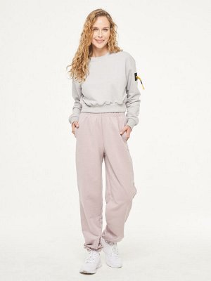 Толстовка (Свитшот) женская 7222-30020/2   ТФ106/К106 пепел/пепел