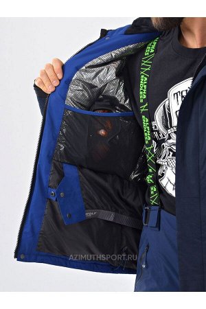 Мужская куртка (WINTER) Evil Wolf 9926 Темно-синий