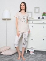 Комплект с капри короткий рукав PUPPY DAY