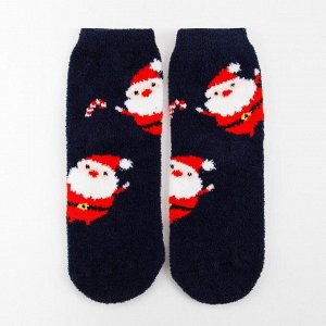 Носки женские махра-пенка «Танцующий Дед Мороз», р-р 23-25 (р-р обуви 36-40)