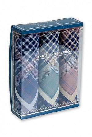 Подарочный набор мужских носовых платков &quot;Etnica Collection&quot; 3 шт