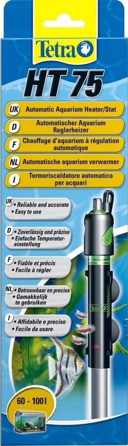 Tetra HT 75 терморегулятор 75Bт для аквариумов 60-100 л