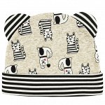 Шапочка Cats&amp;Dogs интерлок 0625203802 для новорожденного