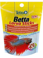 TetraBetta LarvaSticks корм в форме мотыля для петушков и других лабиринтовых рыб 5 г (sachet)