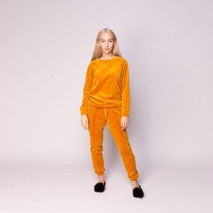 Лорен (горчичный) XS Костюм велюровый