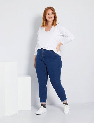 Облегающие джинсы с высокой посадкой Eco-conception