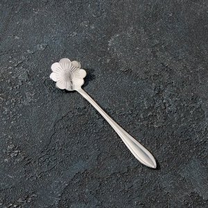 Ложка десертная Magistro «Ромашка», 12,5 см, цвет серебро
