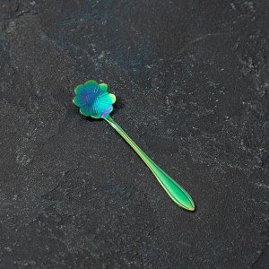 Ложка десертная Magistro «Ромашка», 12,5 см, цвет хамелеон