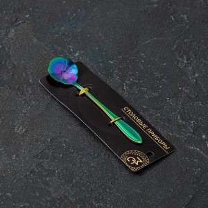 Ложка десертная Magistro «Цветок», 12,5 см, цвет хамелеон