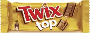 Печенье Twix Top, в молочном шоколаде, 21 г