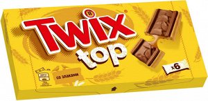 Печенье Twix Top, в молочном шоколаде, 6 шт по 21 г