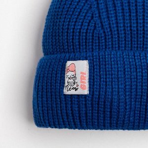 TAMASHA Комплект (шапка,снуд) для девочки, цвет синий, размер 54-56