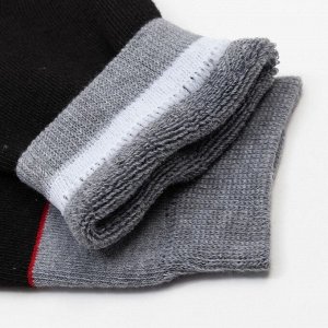 Носки мужские термо, цвет серо-чёрный