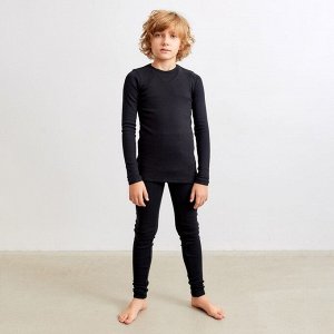 Термобельё для мальчика (лонгслив,леггинсы) цвет чёрный, рост 146 см