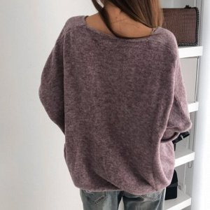 Пуловер, фиолетовый