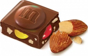 Молочный шоколад M&M's, с миндалем и драже, 122 г