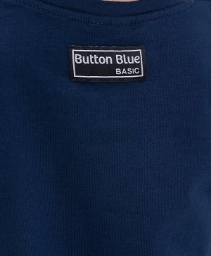 Button-blue Футболка синяя с коротким рукавом Button Blue