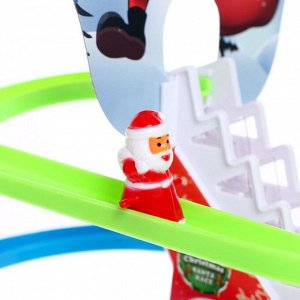 Развивающая игрушка «Горка Санта-Клауса», световые эффекты