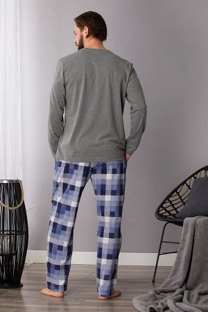 KEY MNS 430 2 B21 Пижама мужская со штанами