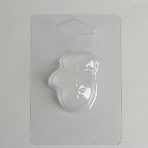 Пластиковая форма для мыла «Варежка» 5.5х4.3 см