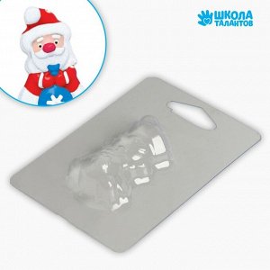 Пластиковая форма для мыла «Дед Мороз» 4.5х6.5 см