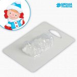 Плаcтикoвая фopма для мыла «cнeгypoчка» 3.3х6 cм