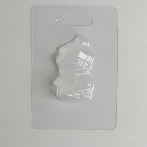 Пластиковая форма для мыла «Снегурочка» 3.3х6 см