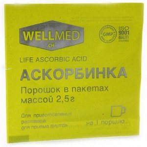 Аскорбинка Life Ascorbic acid пор.в пакетах 2,5 №1(БАД)