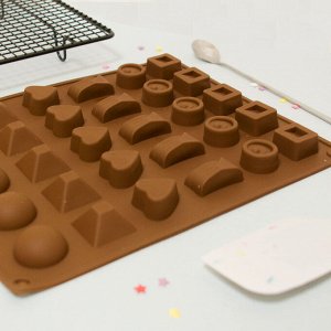 Форма для шоколада 30 ячеек Микс