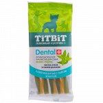 Titbit Лакомство д/соб Dental+ Палочка витая с сыром д/мелк.пород 30гр (1/23)