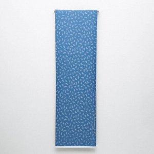 Штора рулонная «Пёрышки», блэкаут, 120?180 см, цвет голубой
