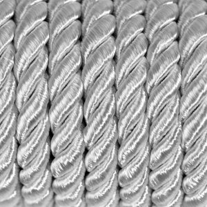 Арт Узор Шнур витой, d = 8 мм, 10 ± 1 м, цвет серебряный