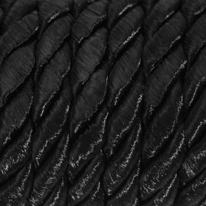 Арт Узор Шнур витой, d = 8 мм, 10 ± 1 м, цвет чёрный