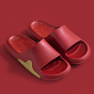 Тапочки мужские EVA, цвет: красный