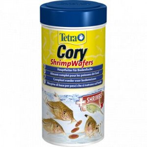 TetraCory Shrimp Wafers корм-пластинки с добавлением креветок для сомиков-коридорасов 100 мл