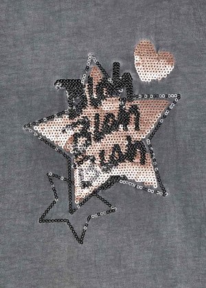 Лонгслив acid wash для девочки