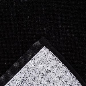 Полотенце махровое Этель "Близнецы" чёрный, 67х130 см, 420 гр/м2, 100% хлопок