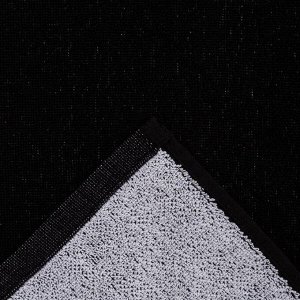 Полотенце махровое Этель "Лев" чёрный, 67х130 см, 420 гр/м2, 100% хлопок