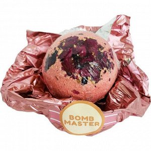 Бомбочка для ванн Bomb Master «Роза» с шиммером и натуральными маслами, 130 г